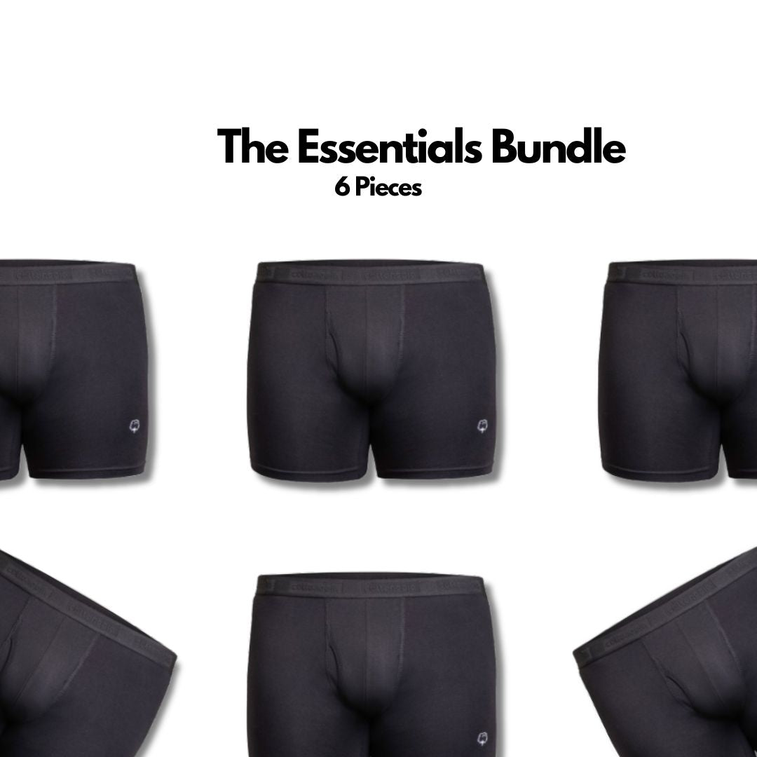 6-Pack Premium Cotton Boxer Briefs | The Essentials Bundle