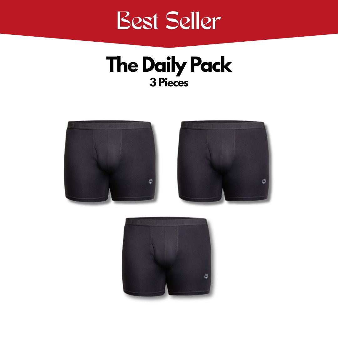 Premium Cotton Boxer Briefs – The Daily Pack (3 Pack)