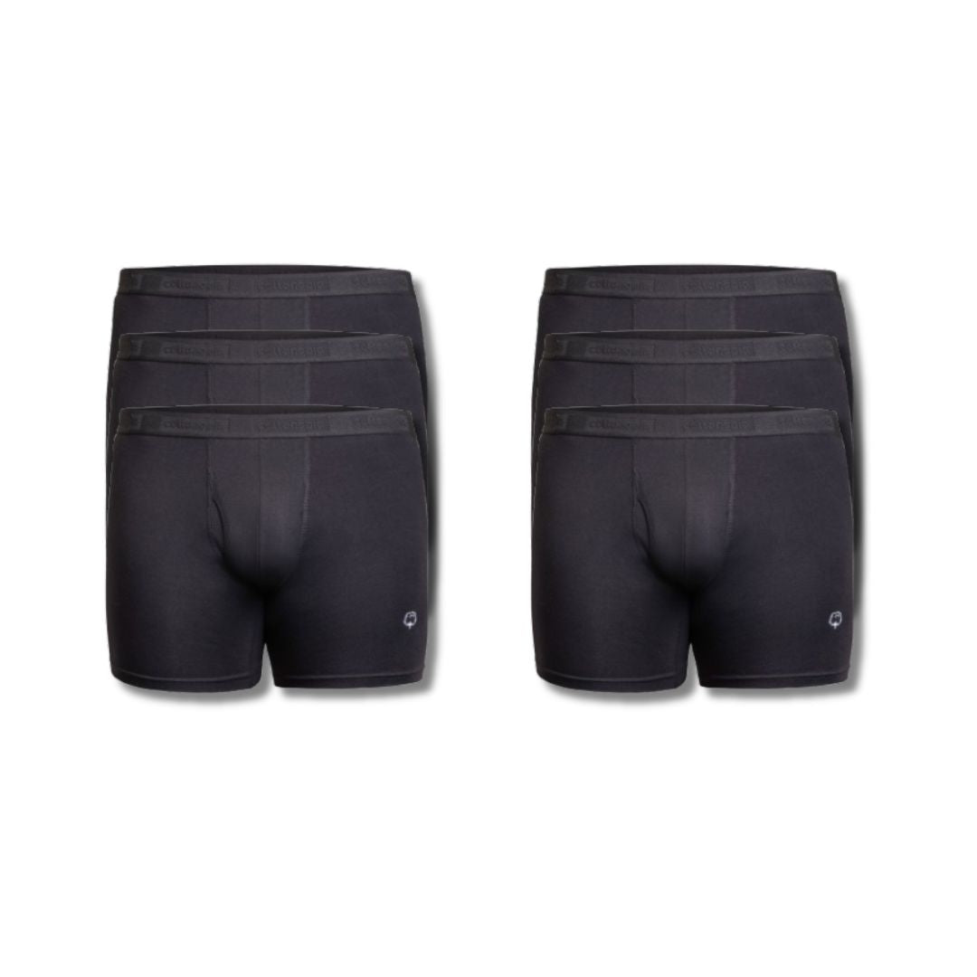 6-Pack Premium Cotton Boxer Briefs | The Essentials Bundle
