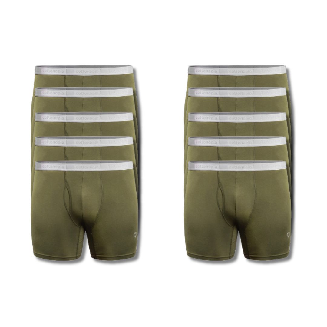 10-Pack Premium Cotton Boxer Briefs | The Ultimate Bundle