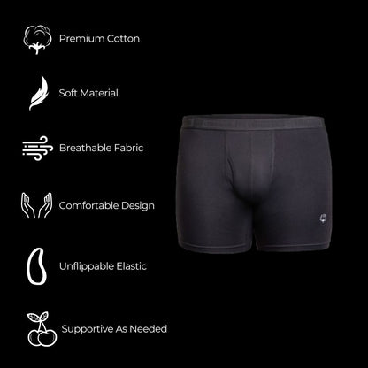 Premium 6" Cotton Underwear Boxer Brief