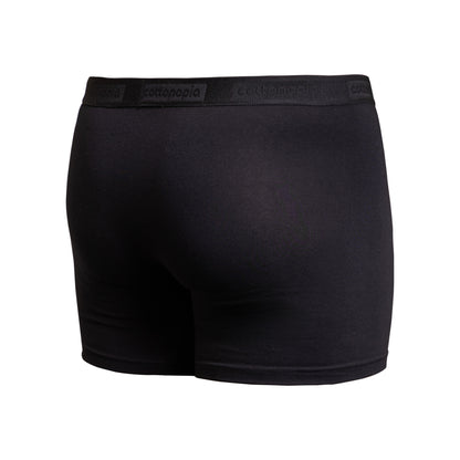 Men cotton black underwear boxers on a ghost model back view - Undergarment Category