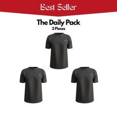 3 Pack Premium Cotton Crewneck T-Shirt – The Daily Pack