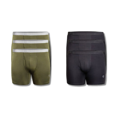 6-Pack Premium Cotton Boxer Briefs | The Essentials Bundle
