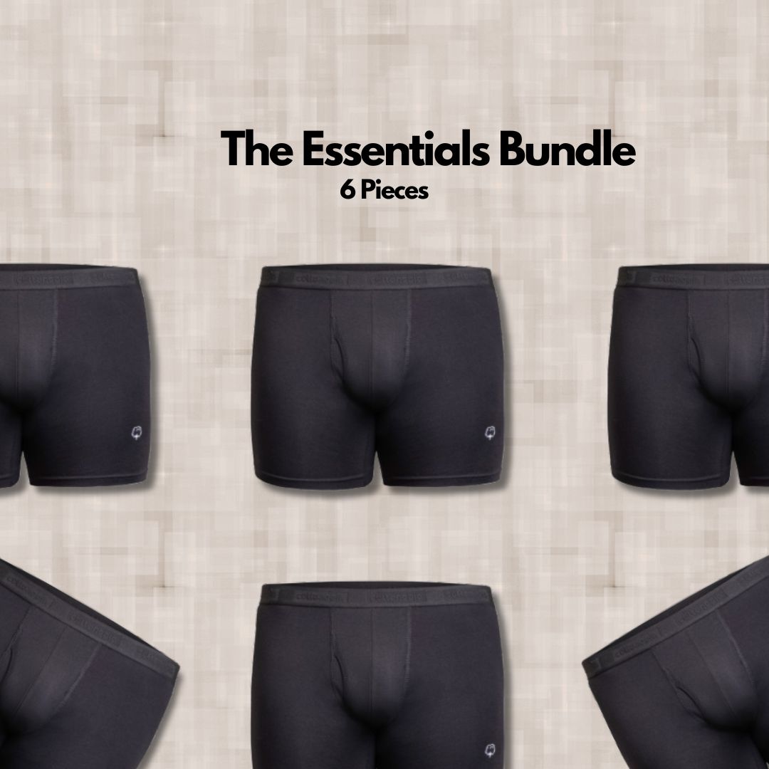 6-Pack Premium Cotton Boxer Briefs | The Essentials Bundle
