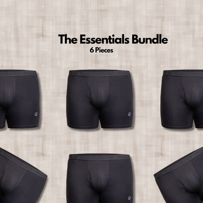 6-Pack Premium Cotton Boxer Briefs | The Essentials Bundle