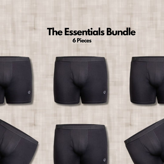 6-Pack Premium Cotton Boxer Briefs | The Essentials Bundle