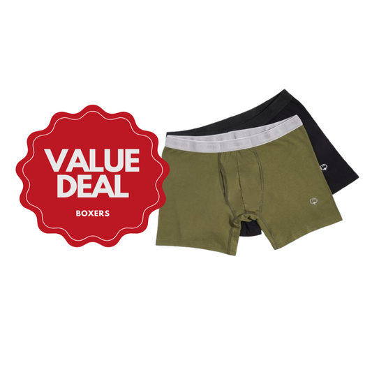 Premium Cotton Boxer Briefs Pack (4 pcs)