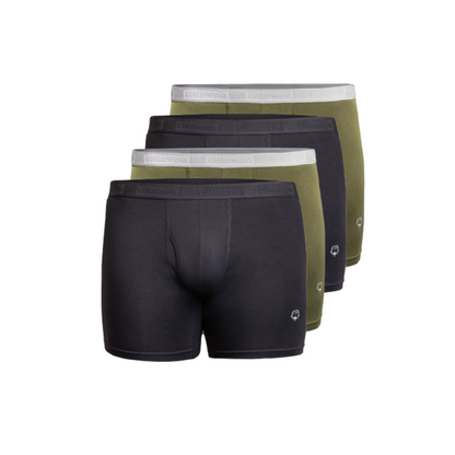Premium Cotton Boxer Briefs Pack (4 pcs)