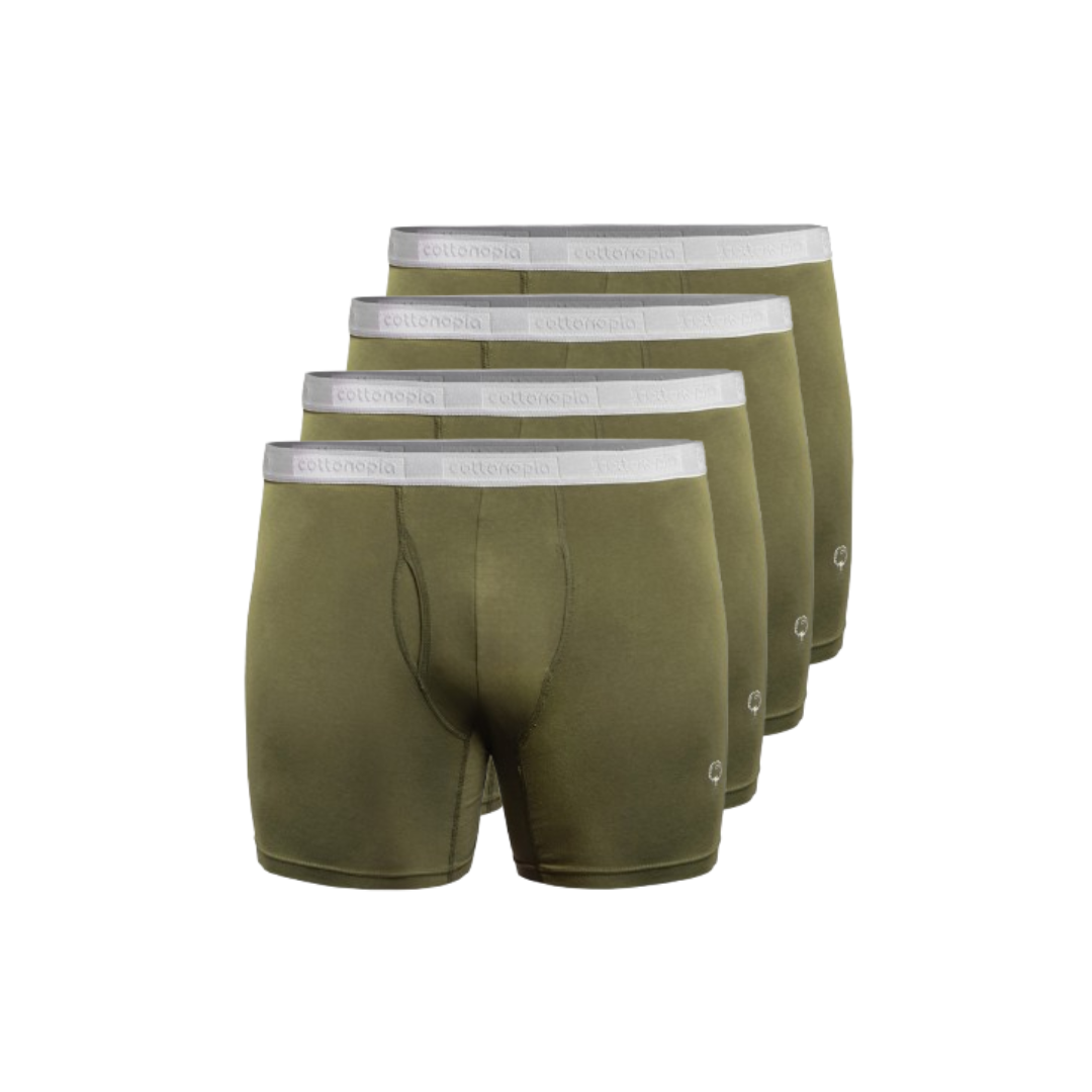 Premium Cotton Boxer Briefs Pack (4 pcs)